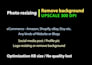 resize image and cropping, bulk remove background, upscale 300 dpi resolution